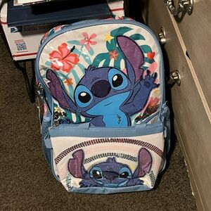 Blue Cartoon Character Kids Backpack